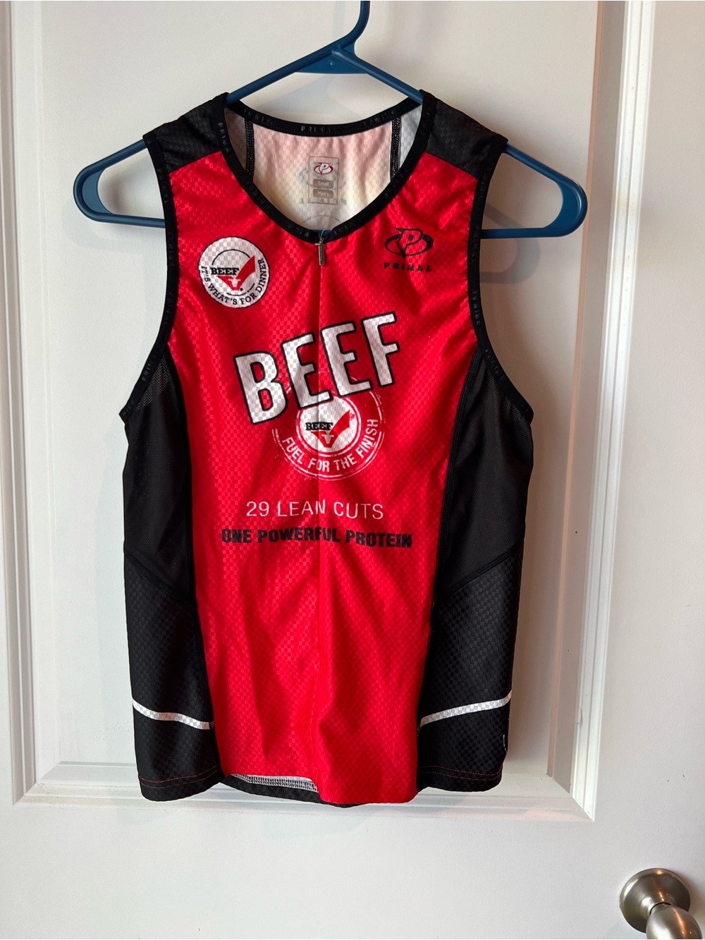 Primal Team Beef triathlon top. Small. NWT